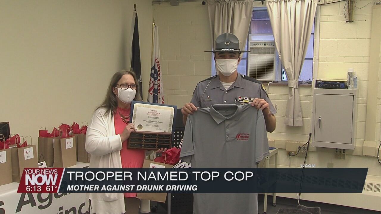 Lima Trooper named Top Cop by Mothers Against Drunk Drivers